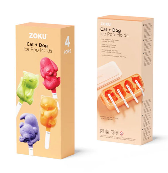 Zoku Dog & Cat Ice Pop Molds – S. Feldman Housewares
