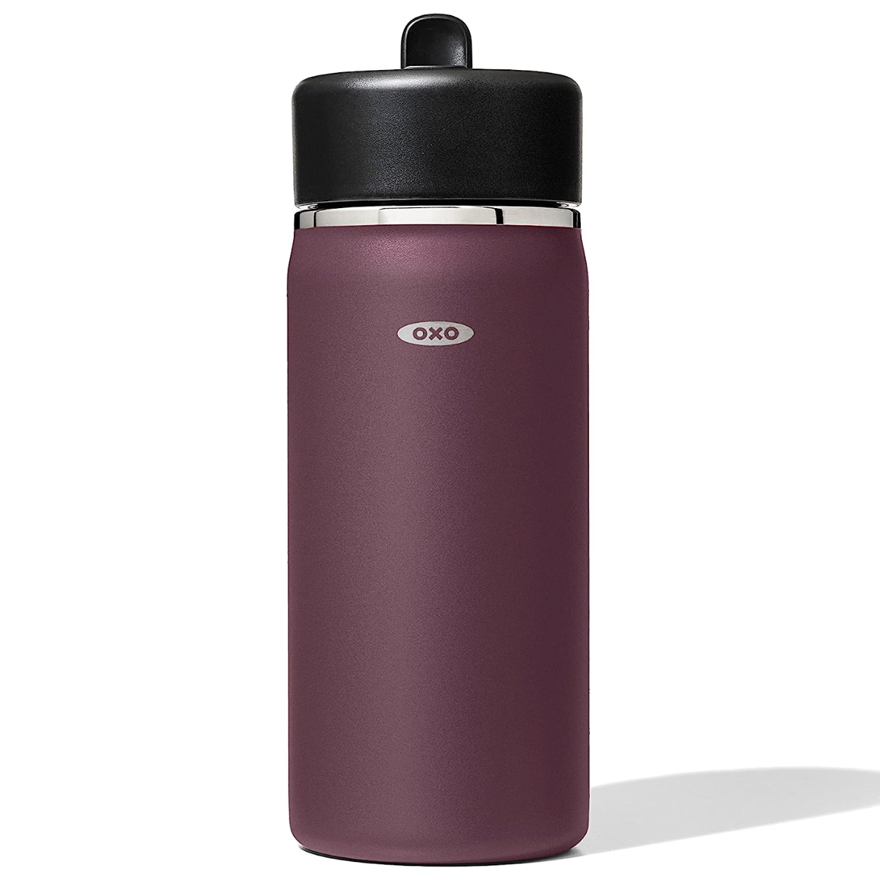 OXO Strive Wide Mouth Water Bottle with Straw Lid - Garnet – 16oz
