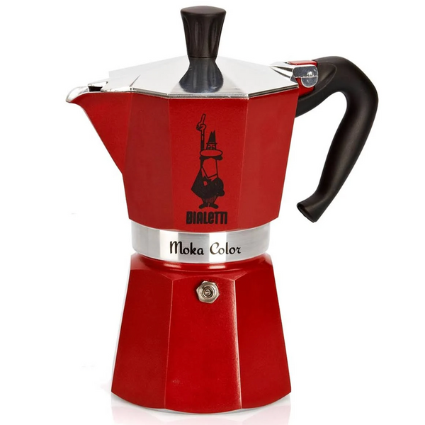 Bialetti Red Moka Express 6-Cup Espresso Maker