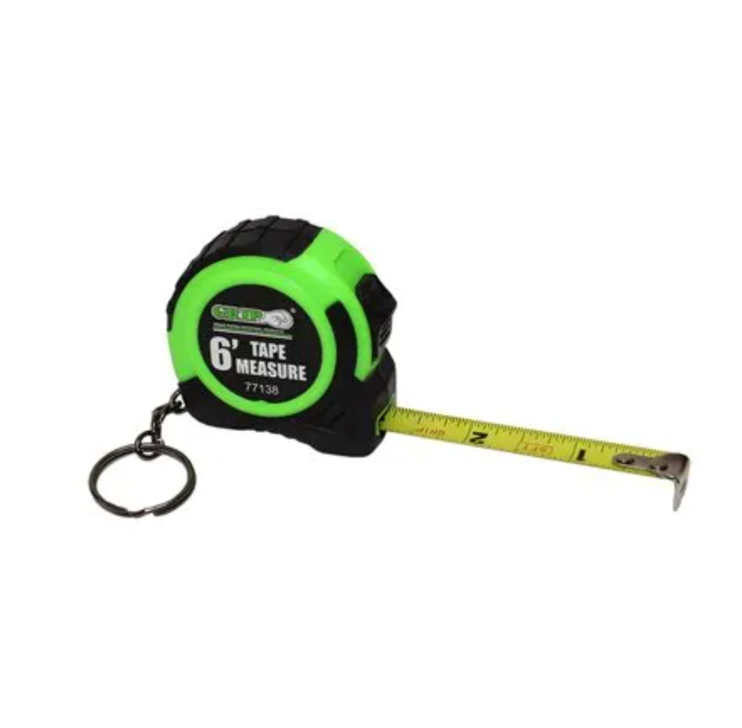 Key Ring Tape Measure Keychain – 6-Ft.