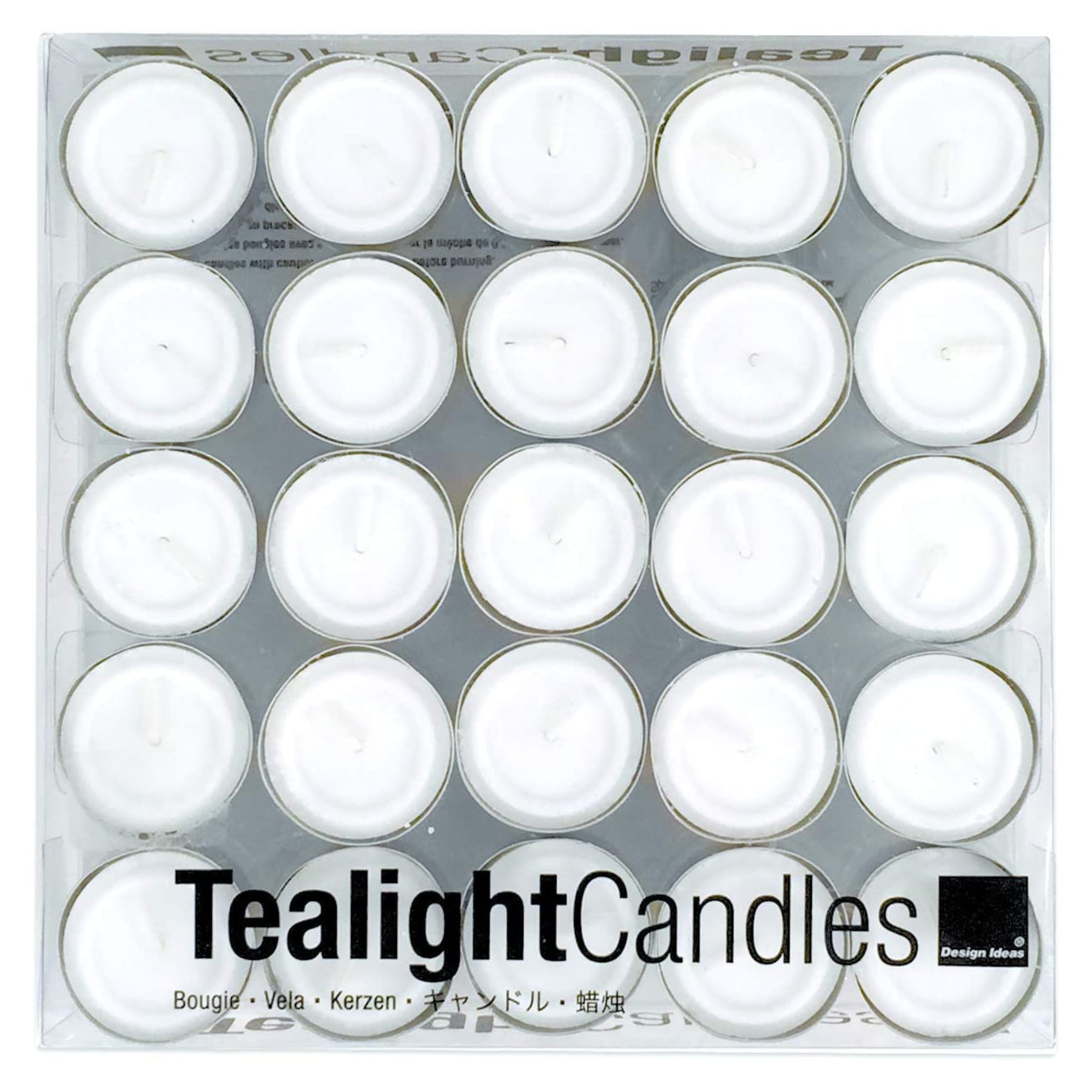White ClearCup Tealights – Box of 50