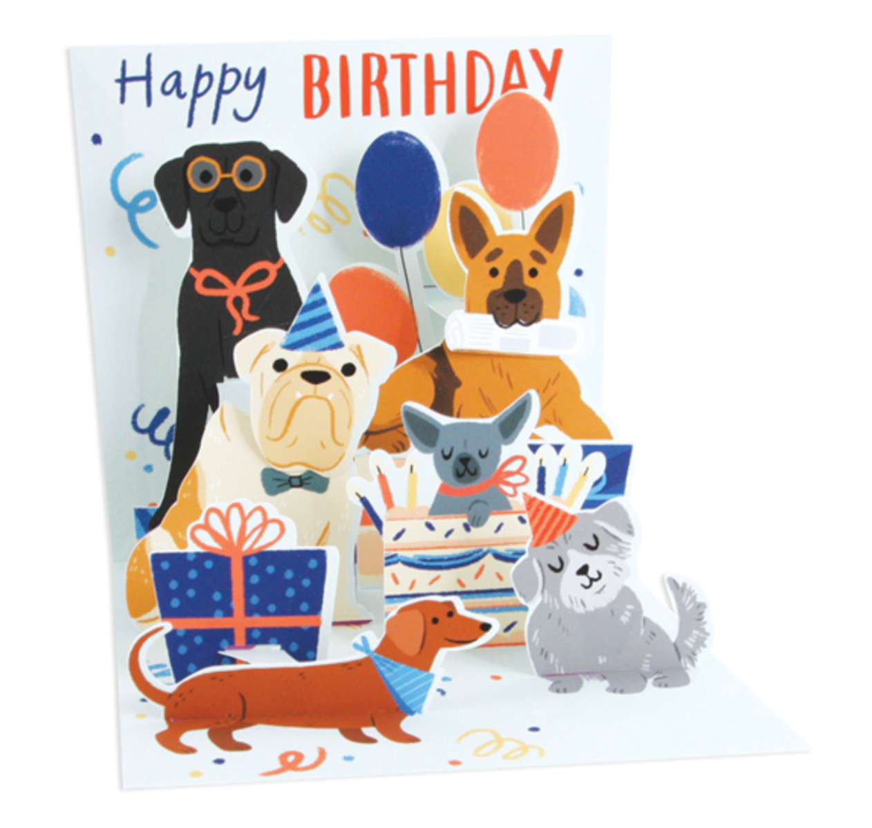 Up With Paper 3D Pop-Up Greeting Card – Woof Party