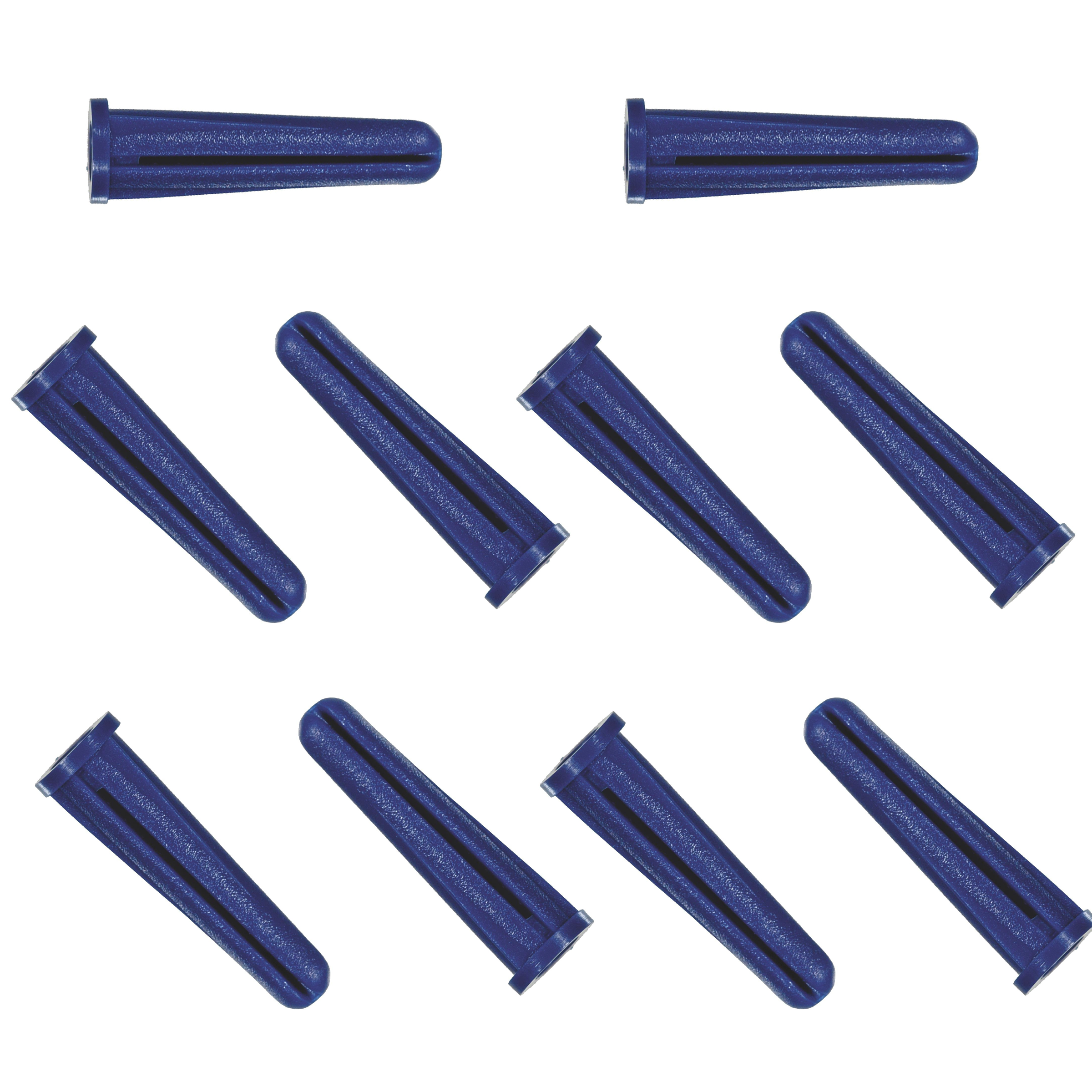 Plastic Screw Anchors- 10-12 x 1" – Pack of 10