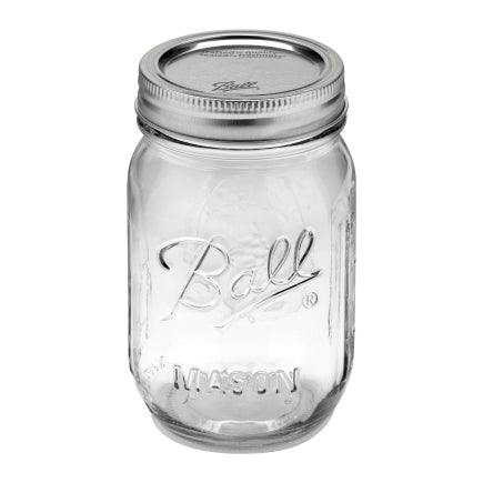 Ball Regular Mouth 16oz Mason Canning Jar – Case of 12