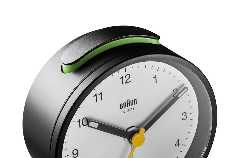 Braun Classic Alarm Analogue Clock – Black/White