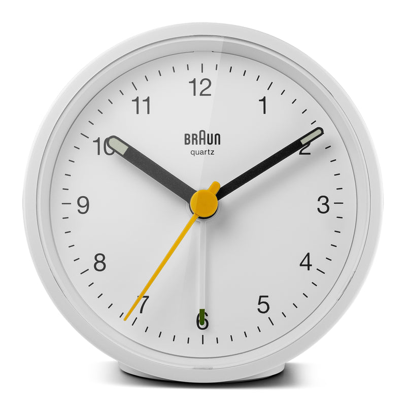 BC22 Braun Classic Analogue Alarm Clock - White – Braun Clocks - US