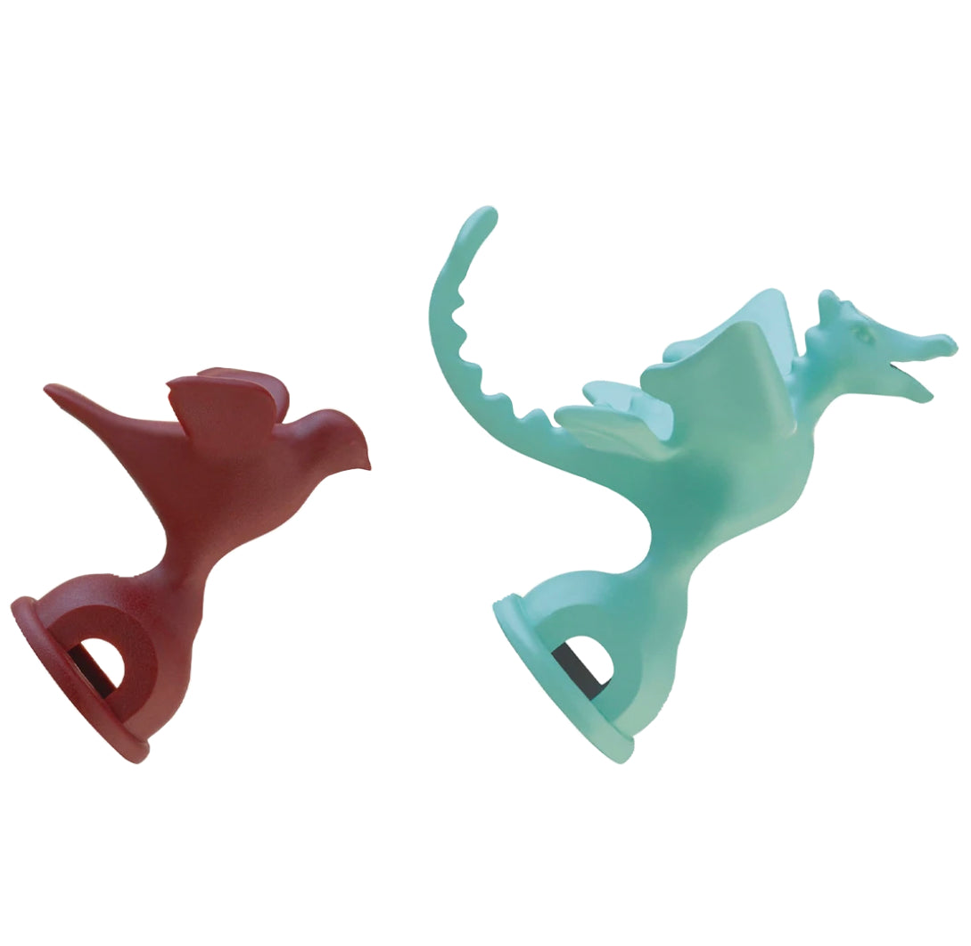 Alessi Michael Graves Kettle Red Bird & Green Dragon Replacement Whistle – Set of Two