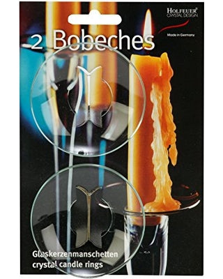 Glass Candle Bobeches – set of 2