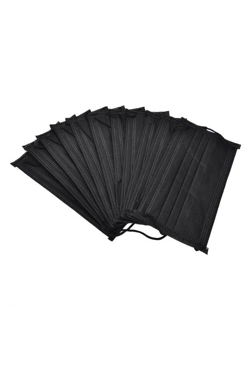Disposable Face Mask – Black – Box of 50