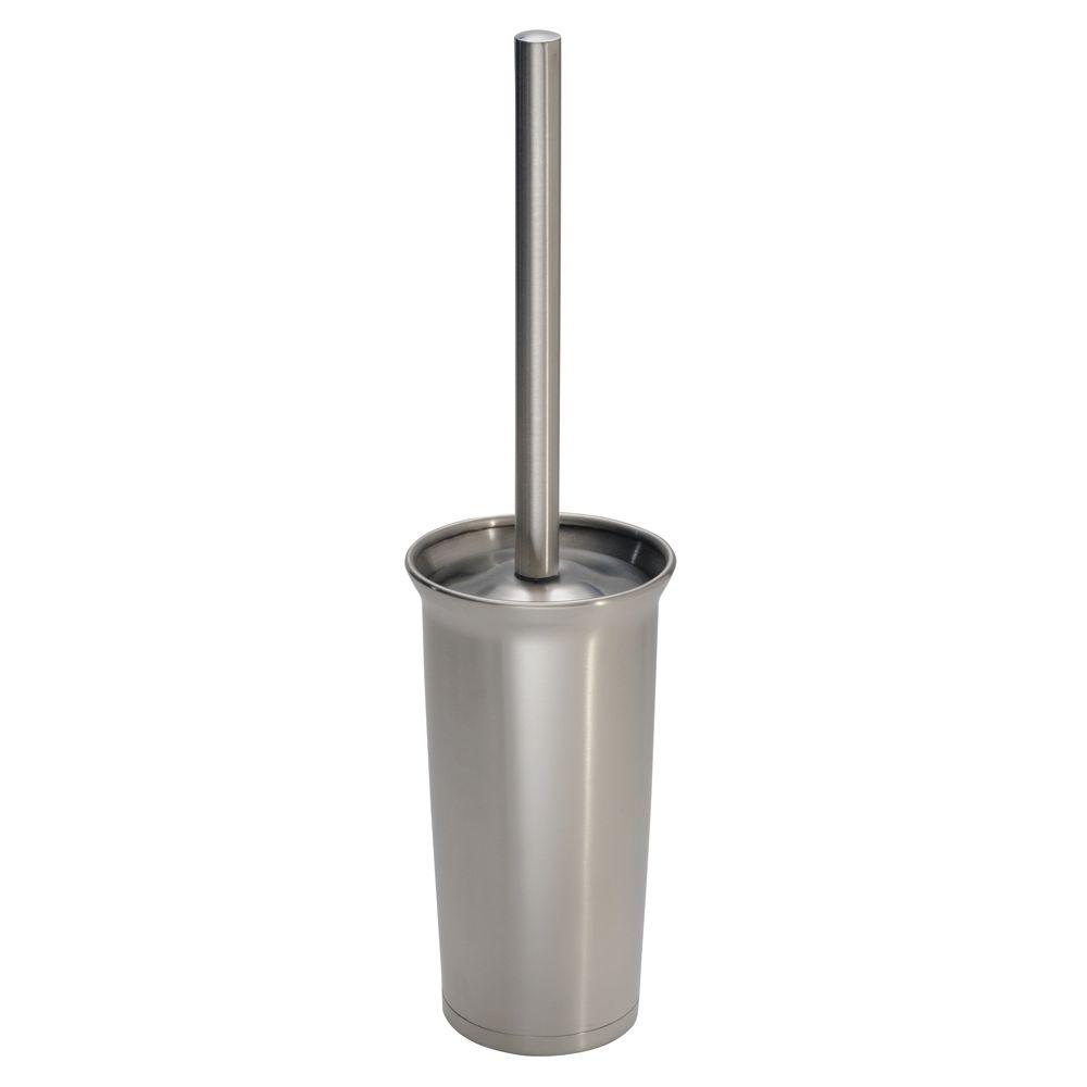 InterDesign Forma Brushed Stainless Toilet Bowl Brush and Canister