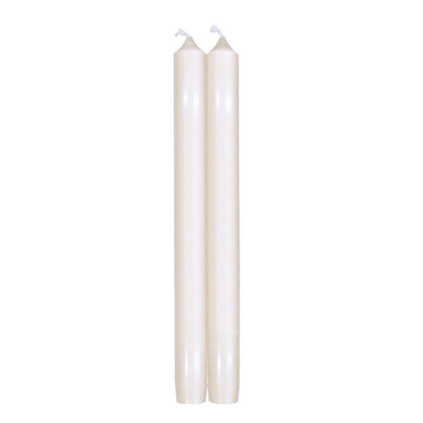Caspari Tapered Candles in White – 10inch – 2pk