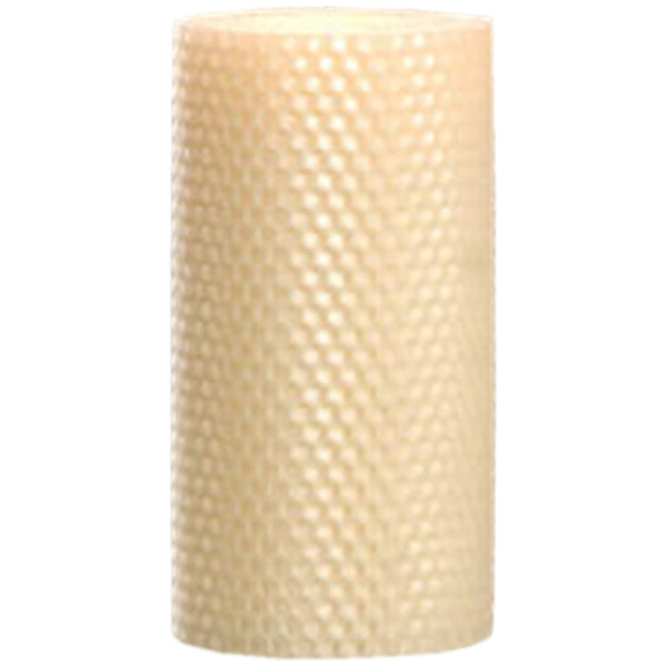 Dadant Rolled Beeswax Pillar Candle – 3 x 6"