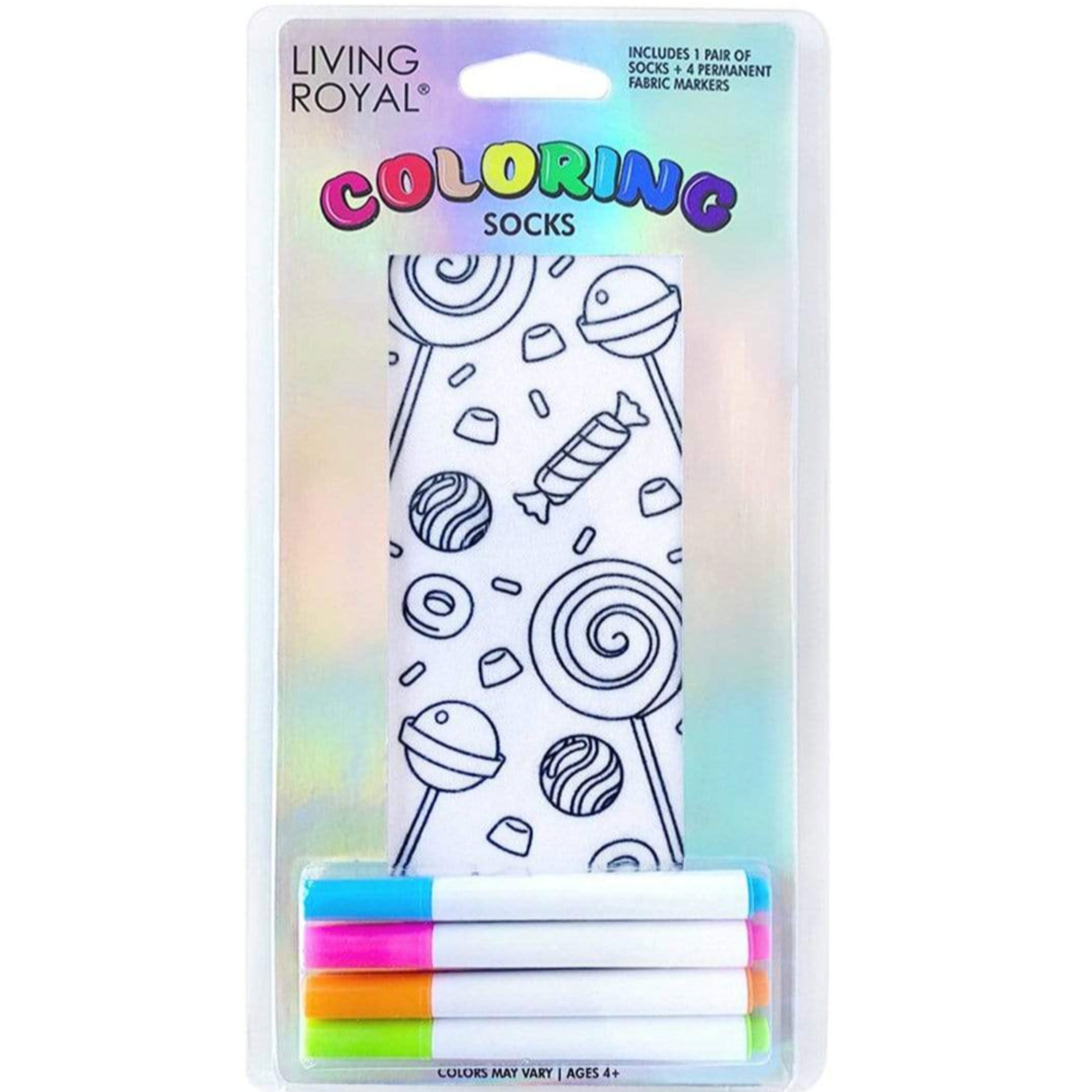 Living Royal Coloring Ankle Socks – Candy Explosion