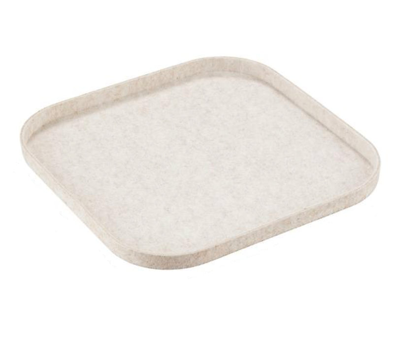 SortJoy Sculpted Square Bin Lid | Tray – 12.5 x 12.5" – Stone