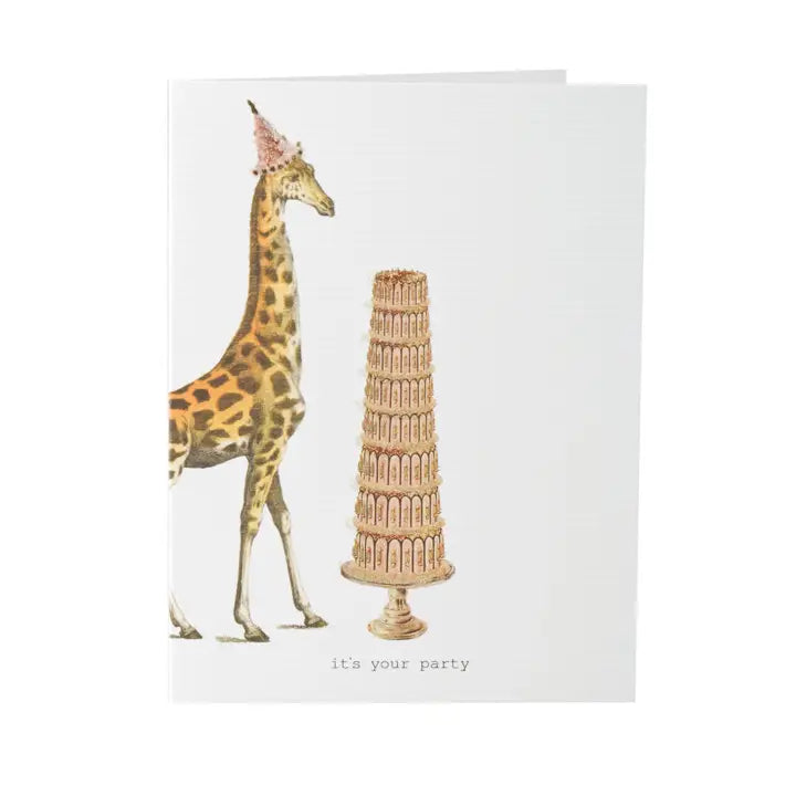 It's Your Party Birthday Glitter Greeting Card – 3.5" x 5"