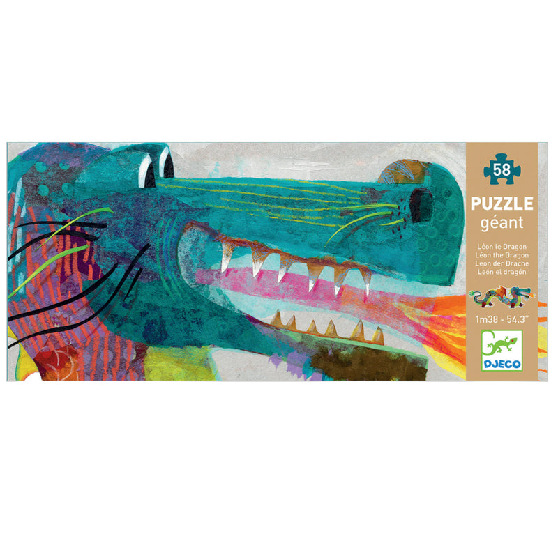 Djeco Leon The Dragon - Giant 58 Piece Puzzle For Kids