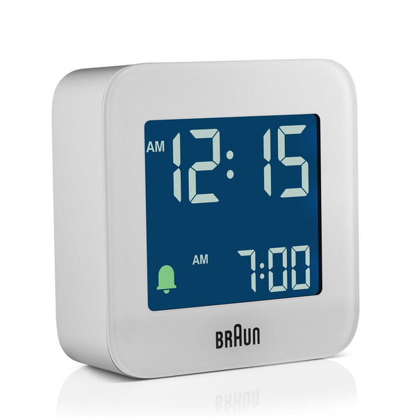Braun Digital Travel Alarm Clock – White