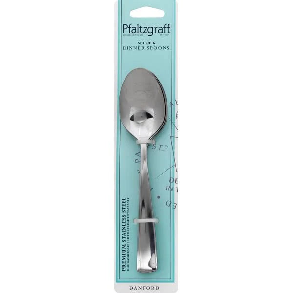 Pfaltzgraff Dinner Spoons Premium Stainless Steel – Set of 6