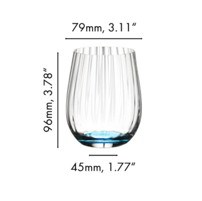 Riedel Optical Happy O Crystal Wine Tumbler – Set 4 – 12oz.