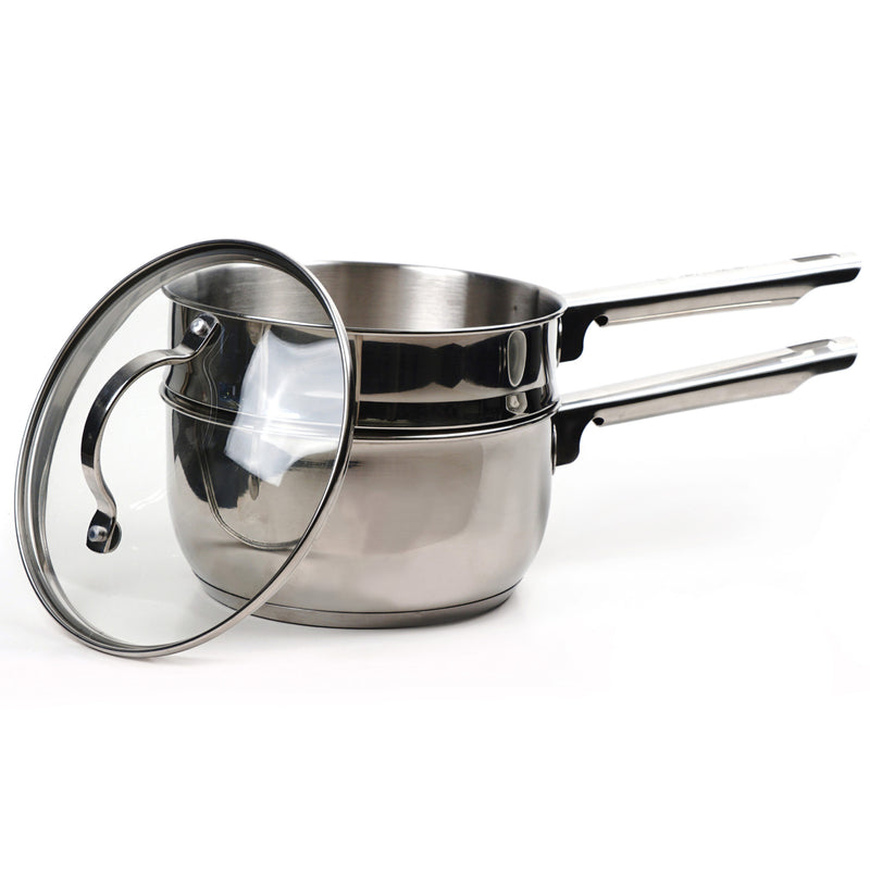 Stainless Steel Induction Double Boiler – 2 QT