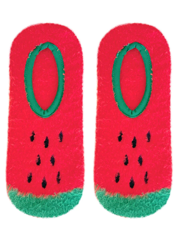 Living Royal Fuzzy Slippers – Watermelon