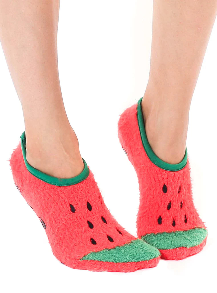 Living Royal Fuzzy Slippers – Watermelon