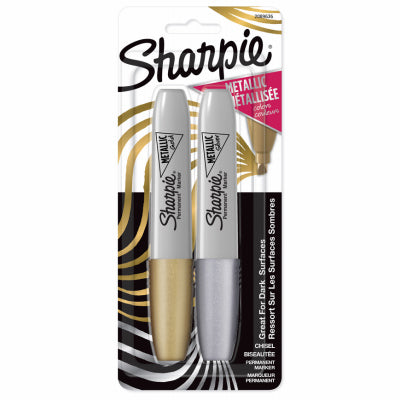 Sharpie Metallic Gold And Silver Permanent Markers – Pack of 2