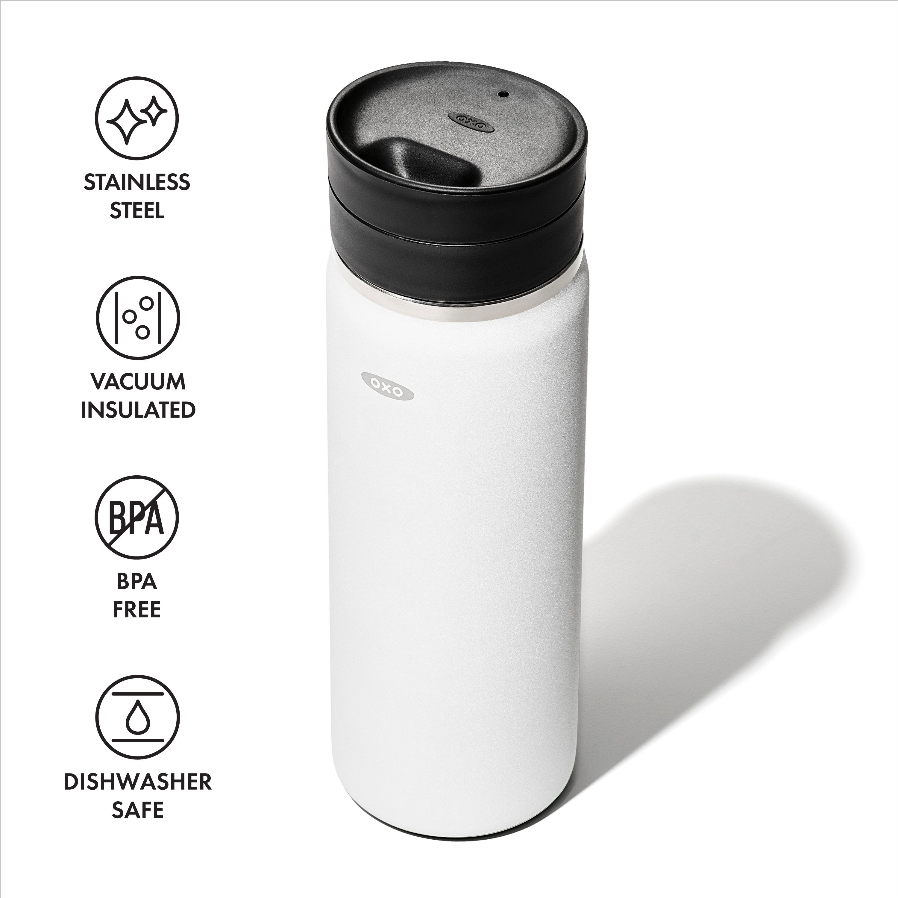 OXO Good Grips 16 oz. Thermal Mug with SimplyClean Lid – White