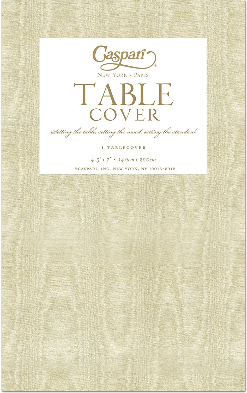 Caspari Paper Linen Solid Airlaid Tablecover – Gold