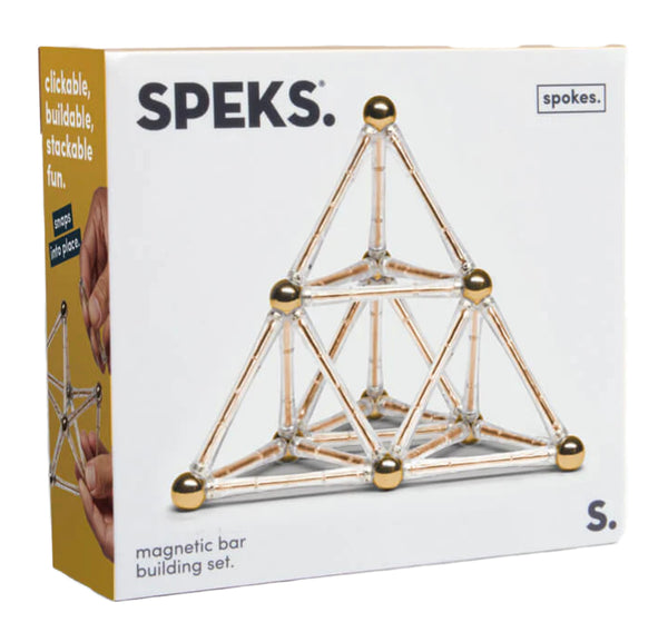 Speks Spokes Magnetic Building Set – Gold