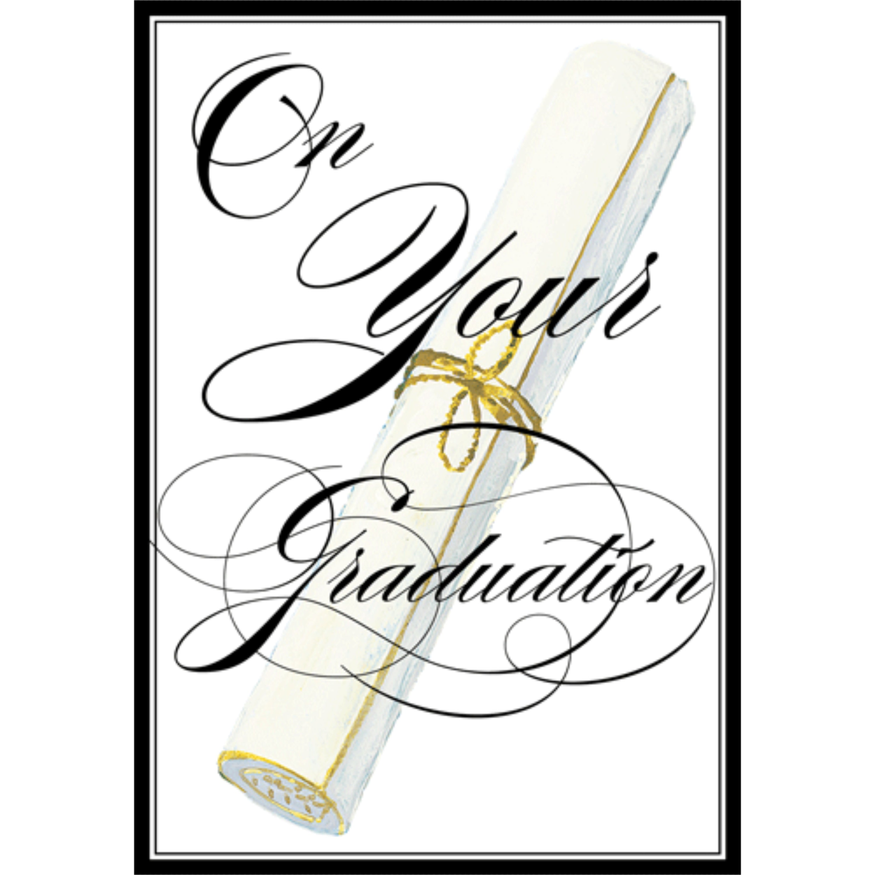 Caspari – On Your Graduation Foil Card – 1 Card & 1 Envelope