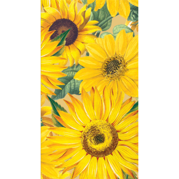 Caspari Sunflowers Guest Towels - 15pk