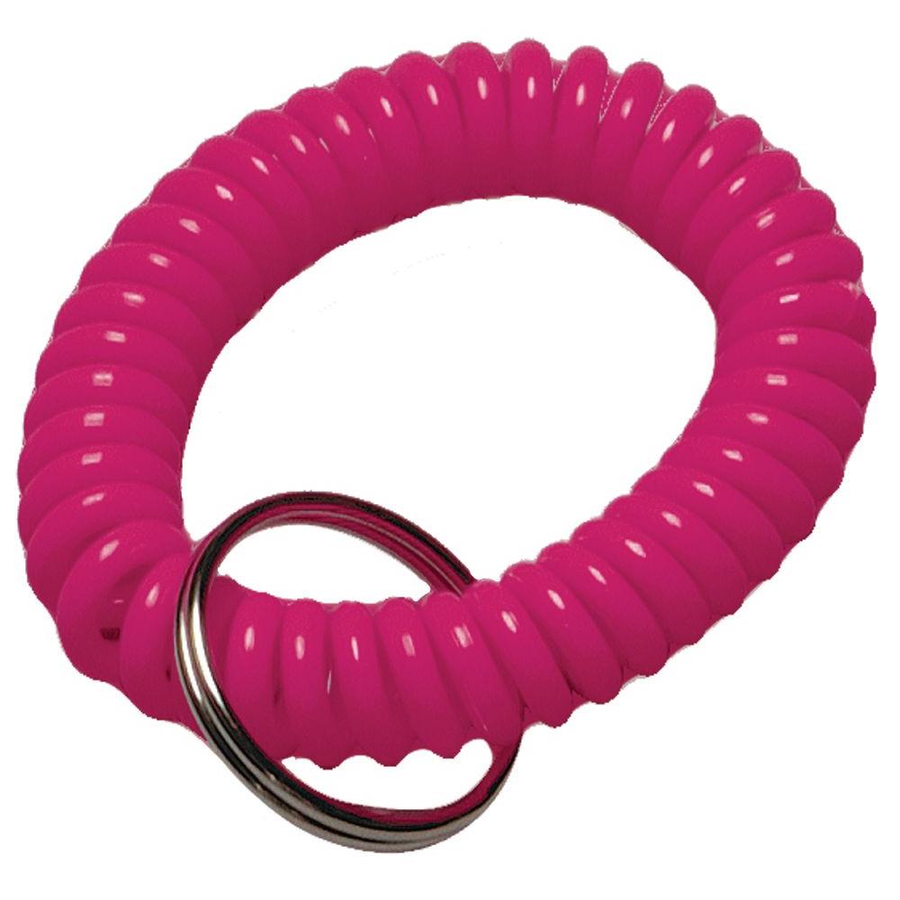 Neon Split-Ring Coiled Keychain