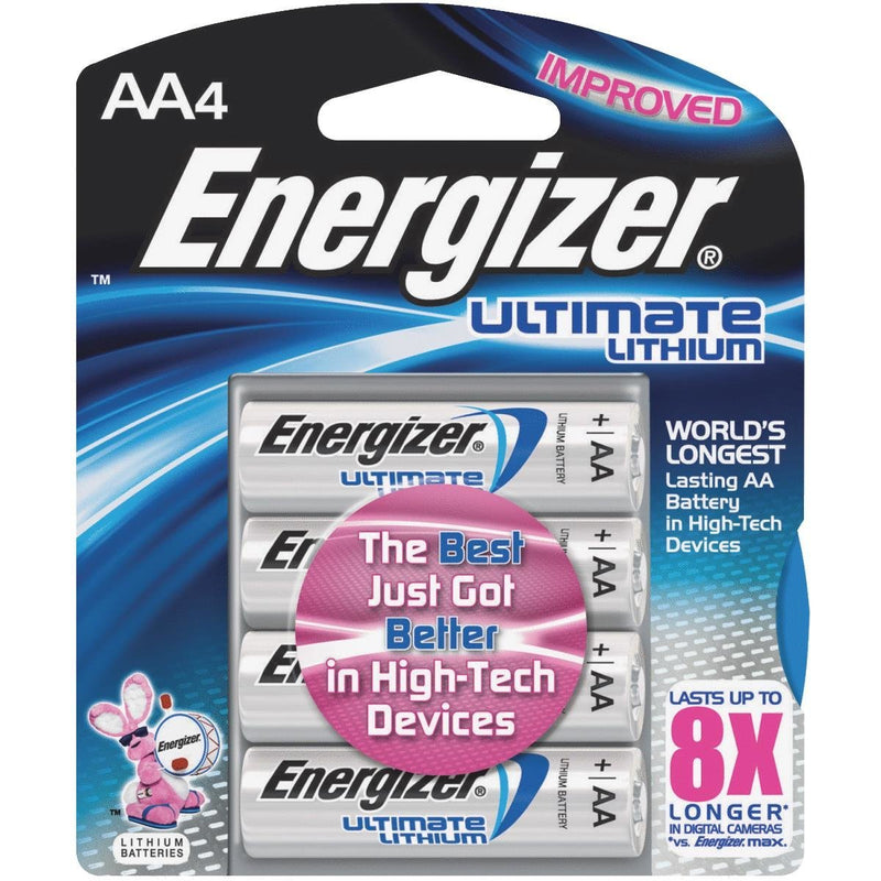 Energizer Ultimate Lithium AA Batteries – 4 Pack