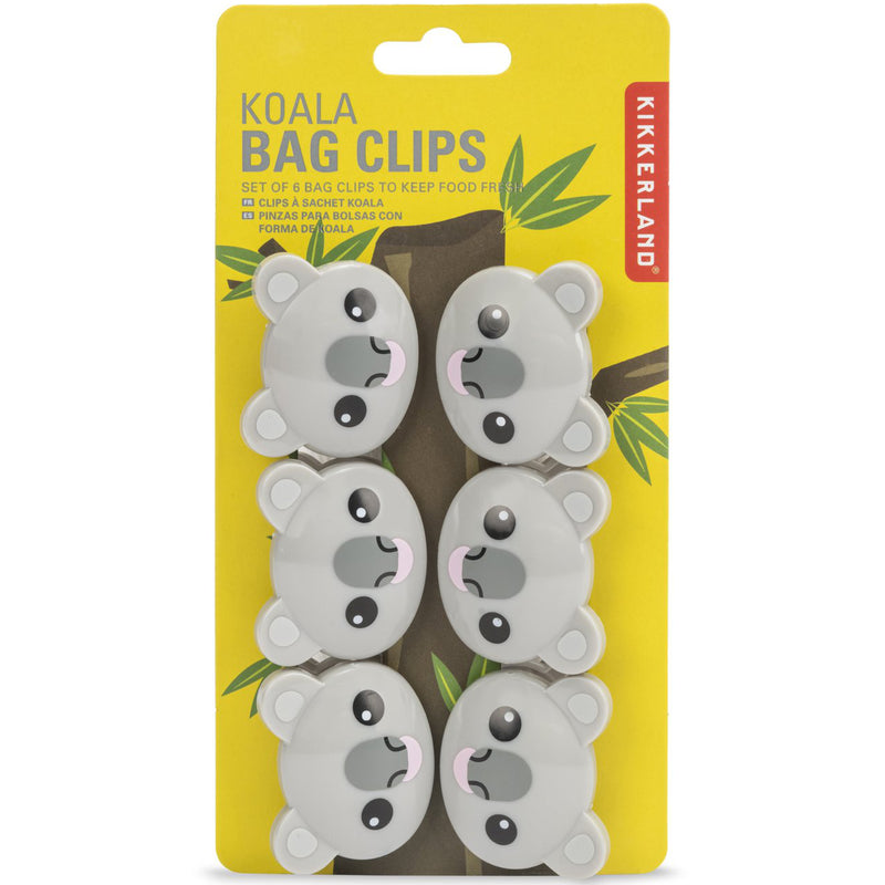 Kikkerland Koala Bag Clips – Set of 6