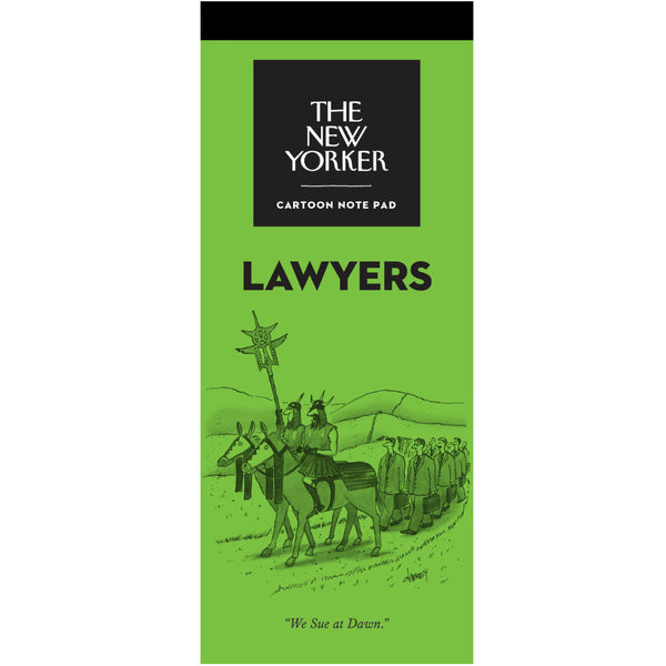New Yorker Note Pad - Lawyer