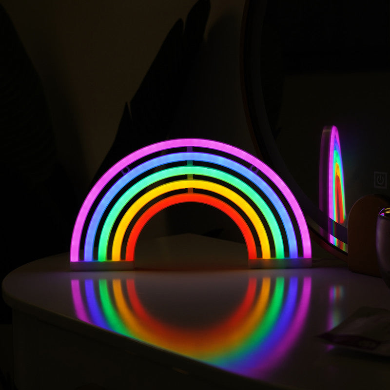 LED Rainbow Light Lamp - Plug-in Or Battery