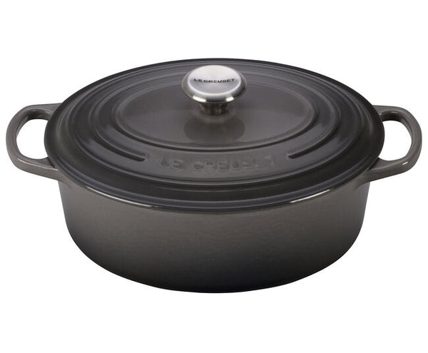 6.75 Qt. Oval Signature Dutch Oven with Stainless Steel Knob (Licorice), Le Creuset
