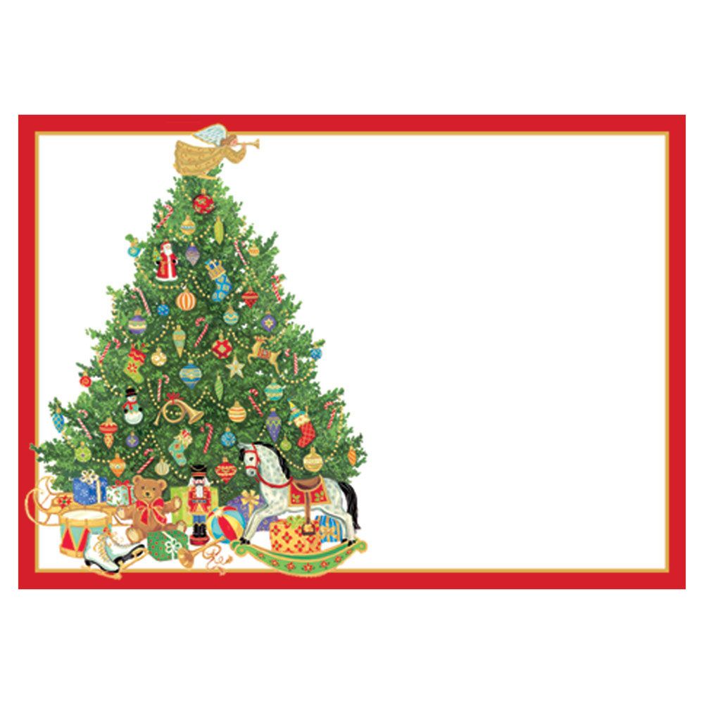 Caspari Oh Christmas Tree Self-Adhesive Labels - 12pk
