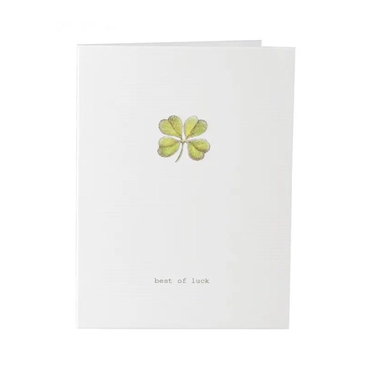 Best of Luck Glitter Greeting Card – 3.5" x 5"