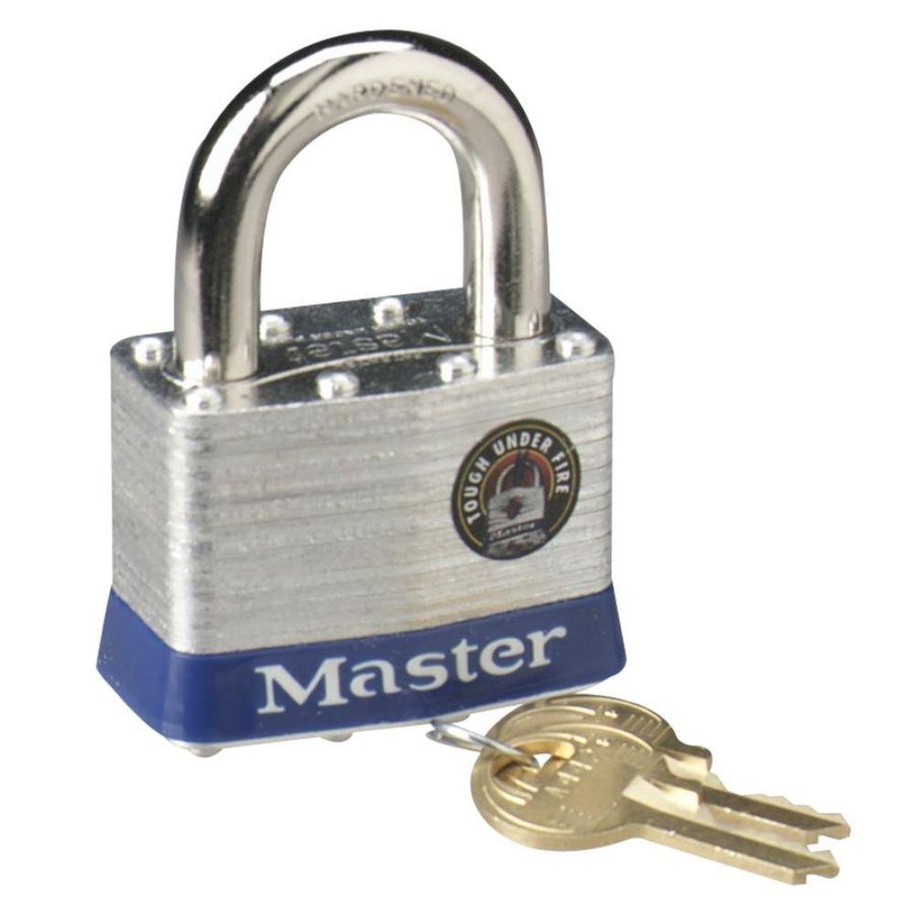 Master Lock Laminated Steel Large Padlock with 2 Keys – 2"