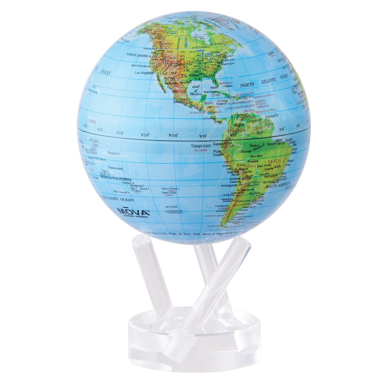 Blue Relief MOVA Globe – 4.5