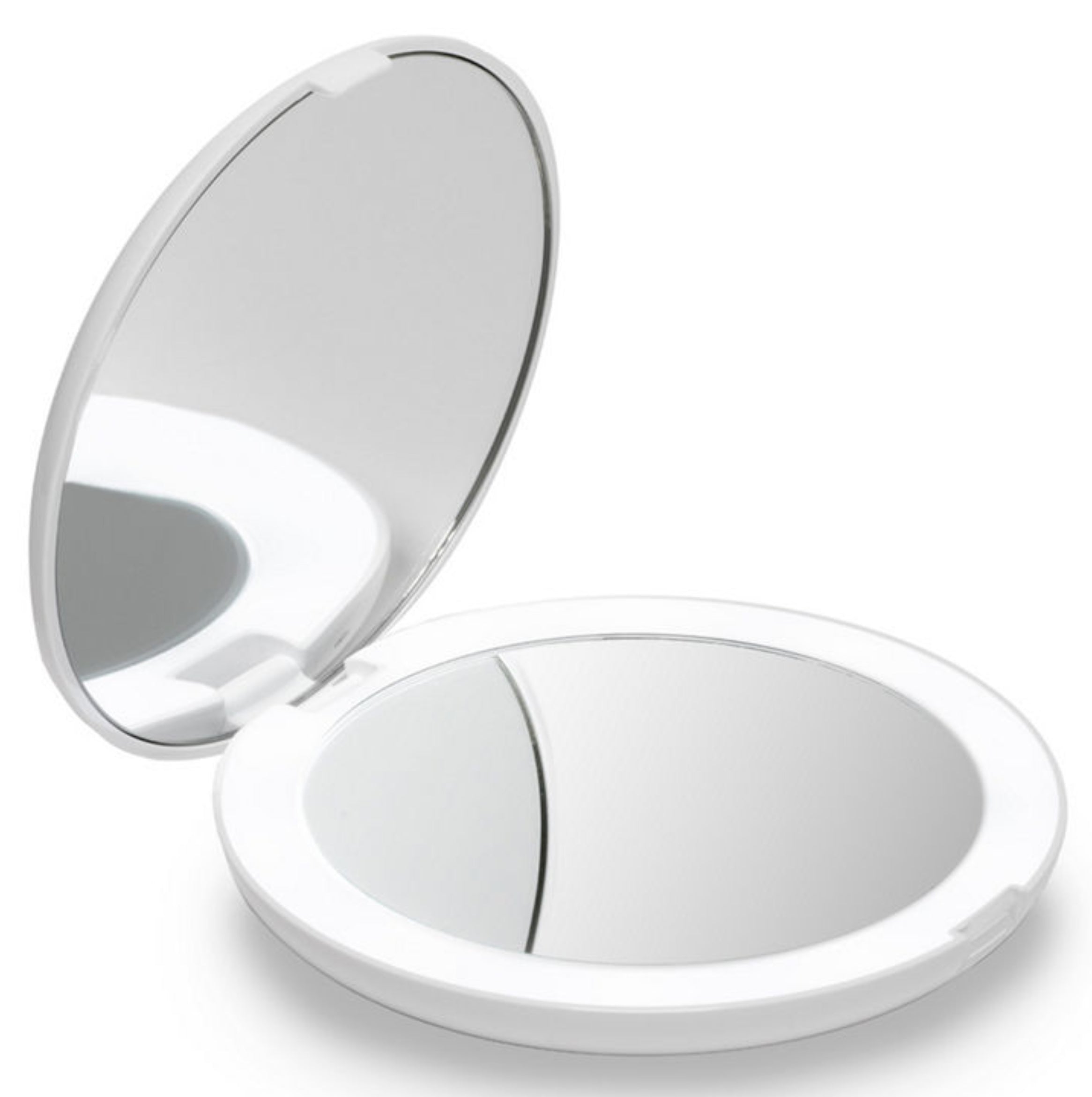 Lumi Compact Lighted Mirror – 1X/10X Magnification