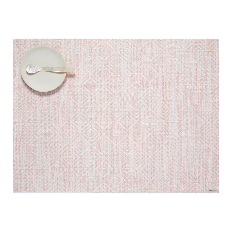 Chilewich Mosaic Rectangle Placemat – Pink Lemonade