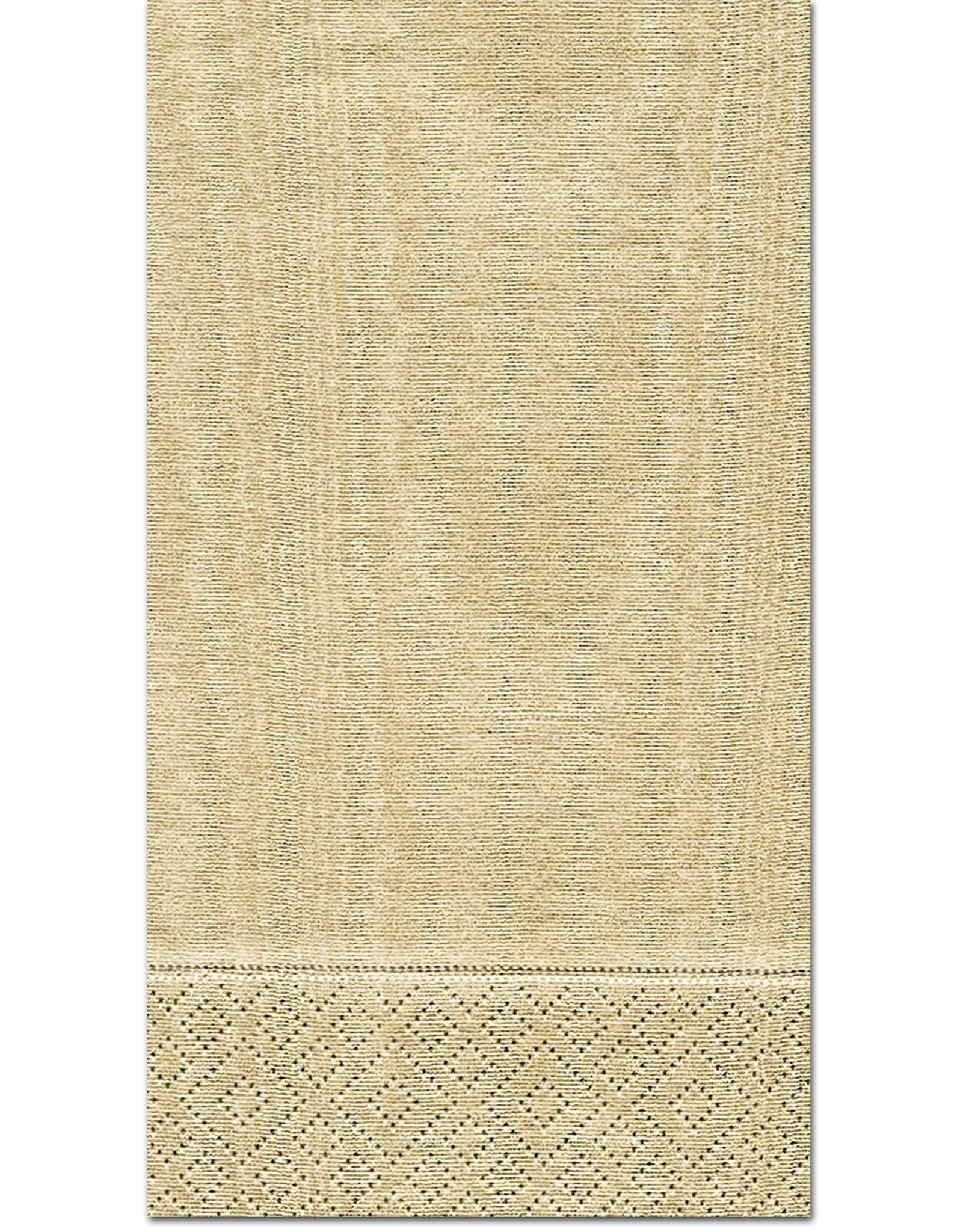 Caspari Moiré Gold Guest Towels - 15pk