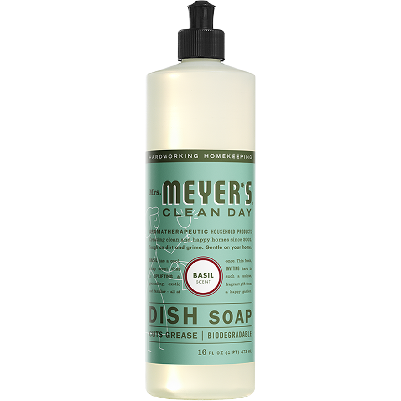 Mrs. Meyer's Basil Dish Soap – 16oz