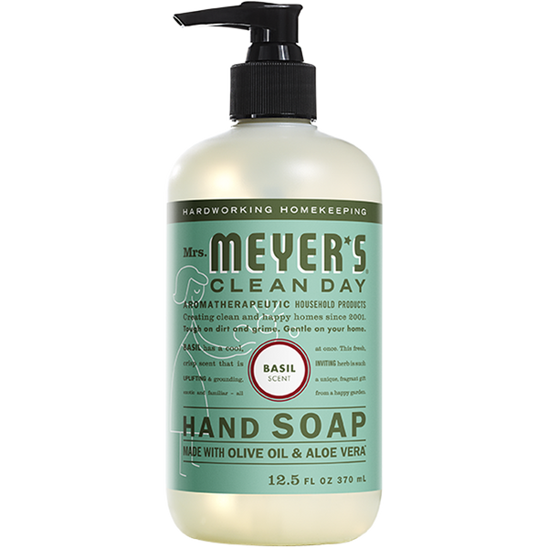 Mrs. Meyer's Basil Liquid Hand Soap – 12oz