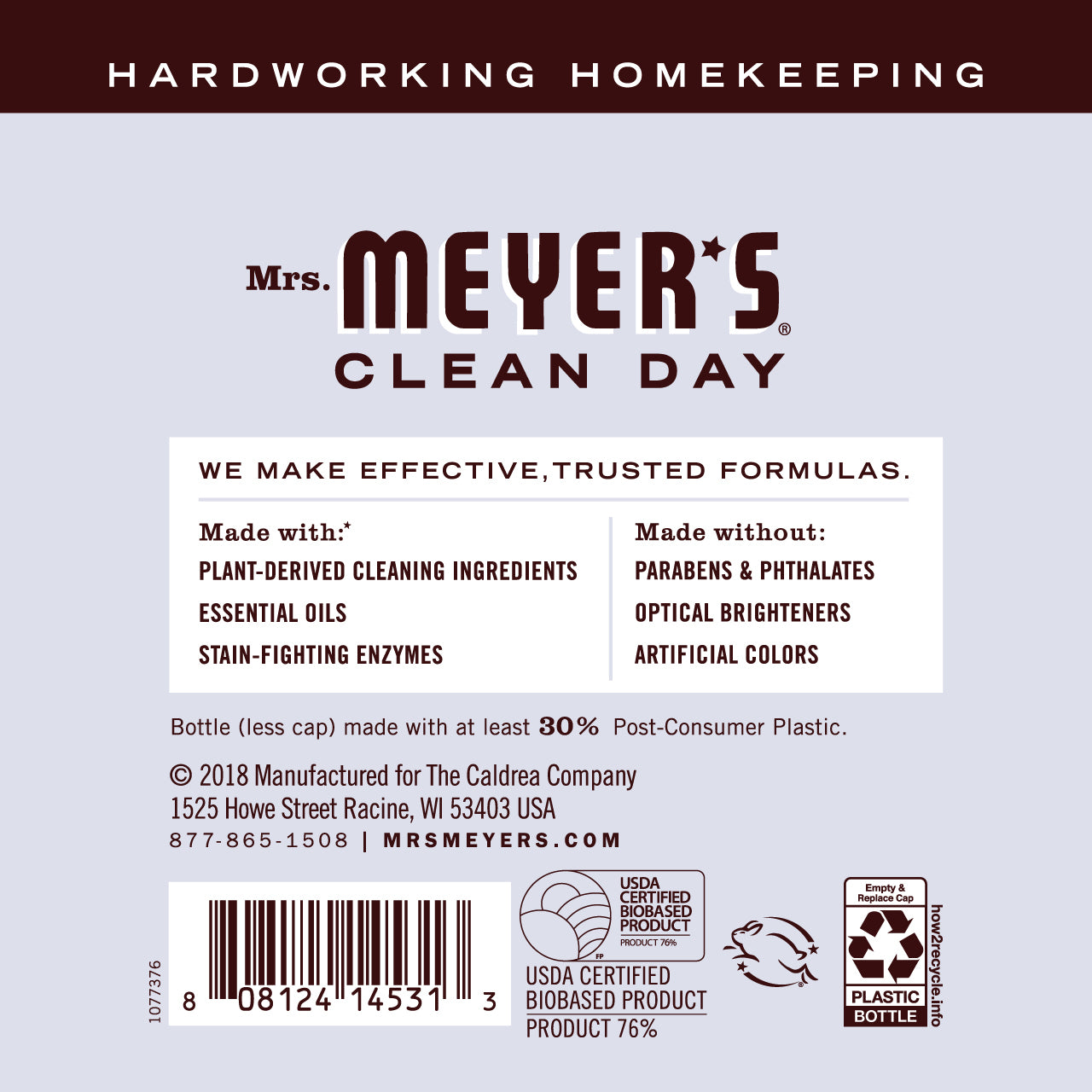 Mrs. Meyer's Lavender Laundry Detergent – 64oz