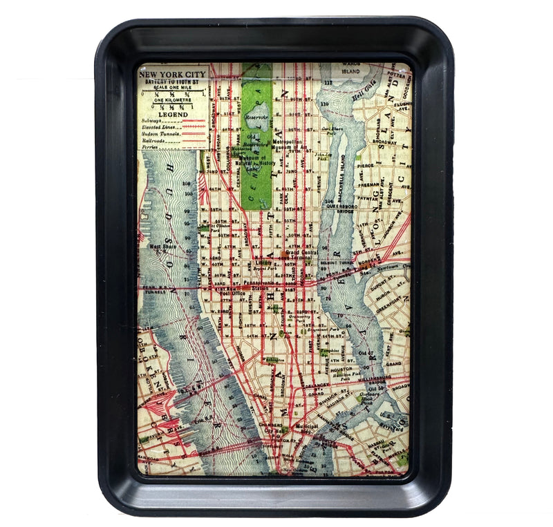 Vintage NYC Map Tray by Lucy Lu Designs – 4" x 6"