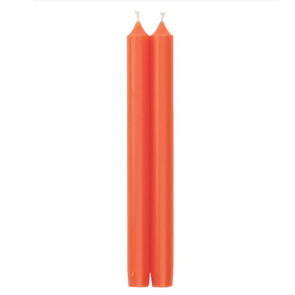 Caspari Tapered Candles in Orange – 10inch – 2pk